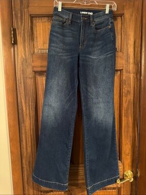 Lands' End Dark Indigo Flare Jeans
